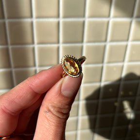 Vintage Luna Citrine | 14K Gold