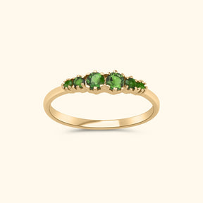 Lola Green Tourmaline ring | 9K